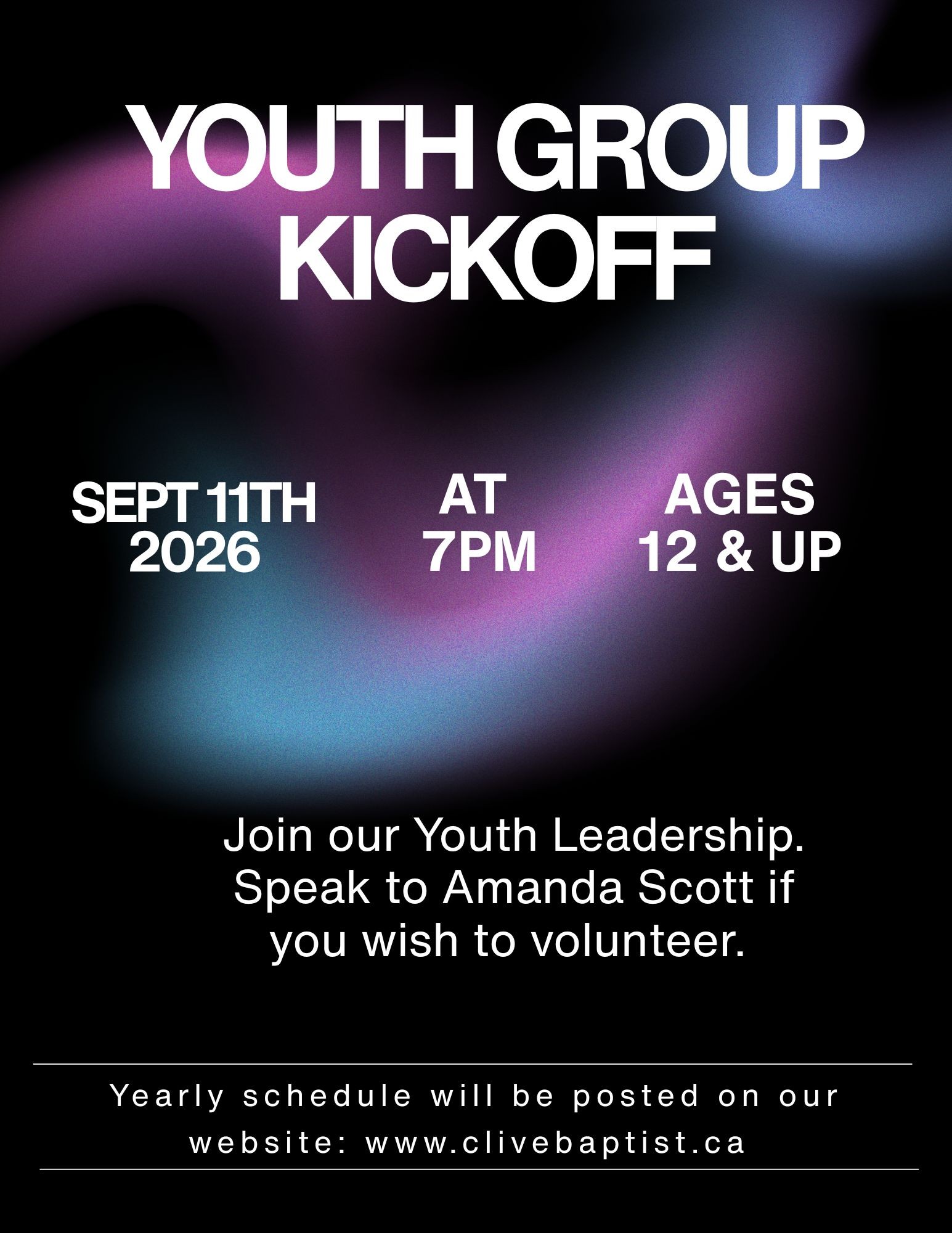 Youth Group Kickoff