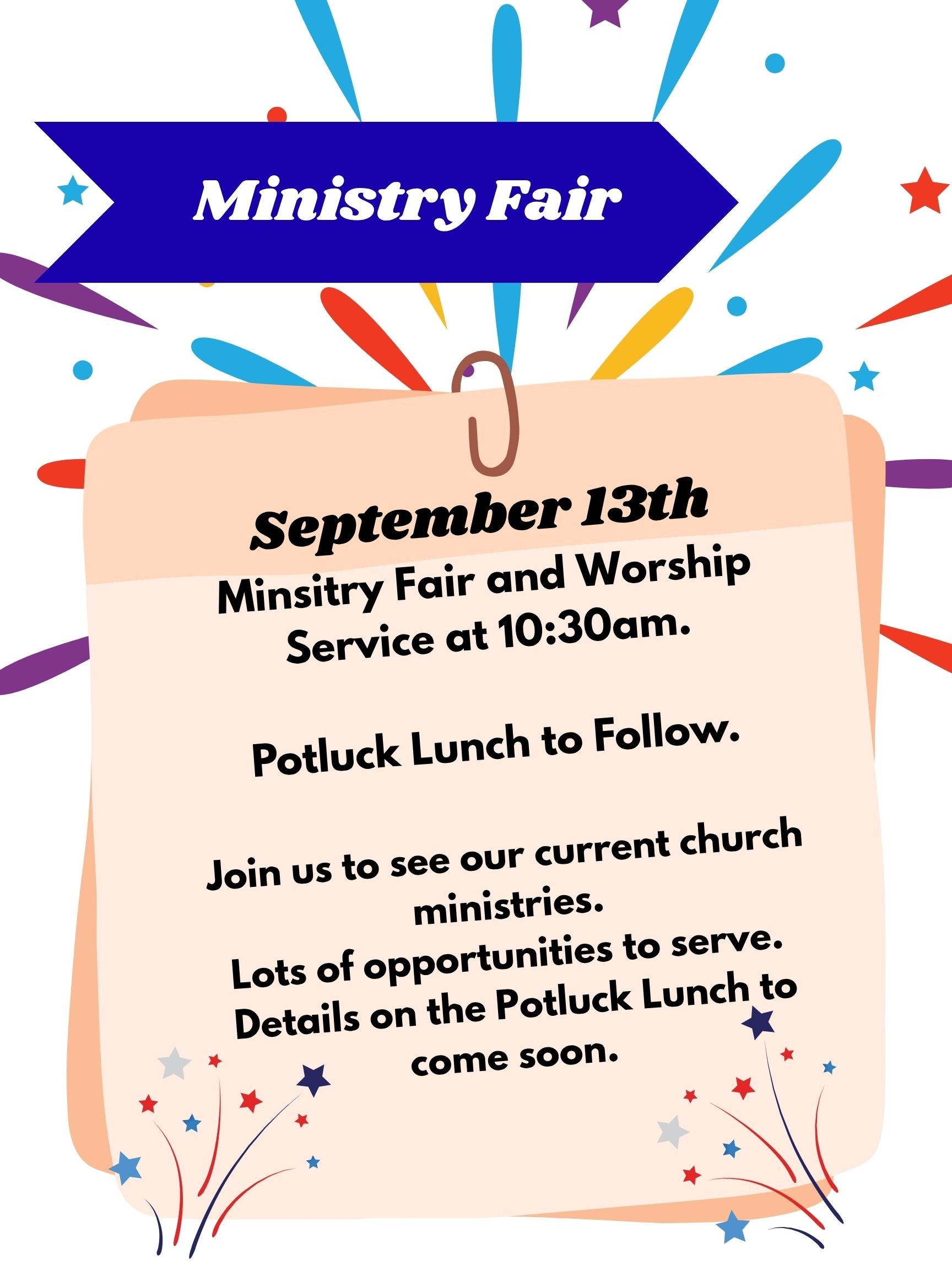 Ministry Fair